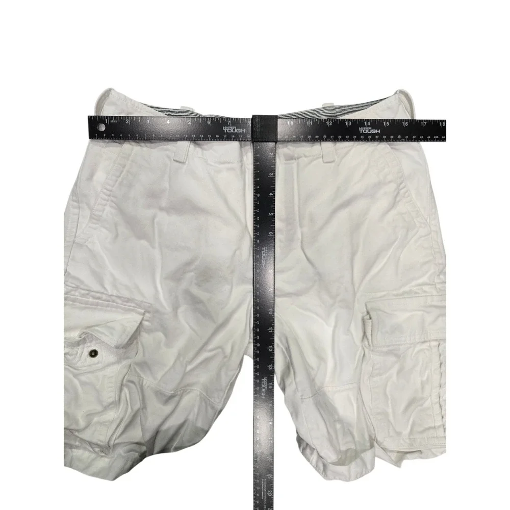 Tommy Hilfiger Cargo Shorts Men's Size 31 Classic Fit White Summer Preppy‎